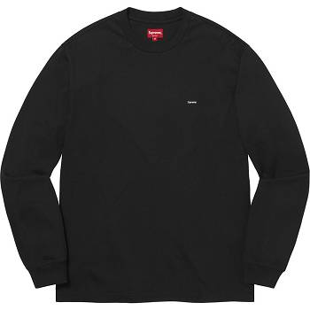 Black Supreme Small Box L/S Tee Sweaters | Supreme 287GL